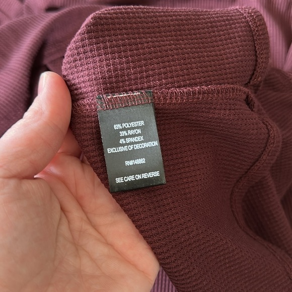 NWT Torrid Knit V-Neck Lace Inset Long Sleeve Babydoll Purple 1X - Picture 8 of 9